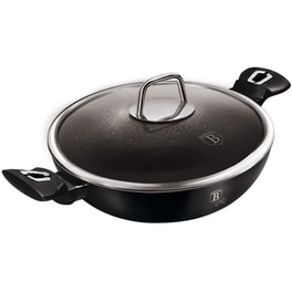 Αντικολλητικό Τηγάνι WOK BERLINGER HAUS BH-7113 30 cm Μαύρο/Ασημί
