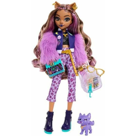 Κούκλα Mattel Monster High Κλοντίν Με Ζωάκι Και Αξεσουάρ image 2