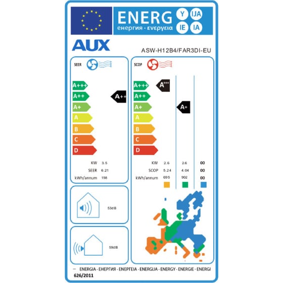Κλιματιστικό Inverter AUX Freedom ASW-H12B4/FAR3DI-EU 12000 BTU A++/A+ image 5