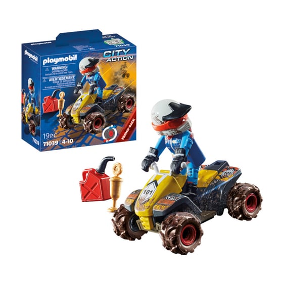 PLAYMOBIL® City Action Οδηγός αγώνων με γουρούνα 4x4 (71039) image 3