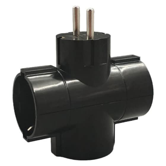 Ταφ Lamtech LAM023787 3 θέσεων - Μαύρο image 0
