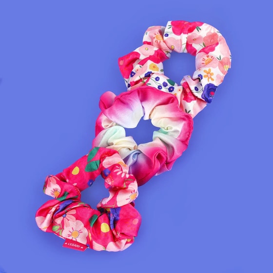 Λαστιχάκια Μαλλιών Scrunchie Legami Hair We Are! Flowers - 3 Τμχ image 2
