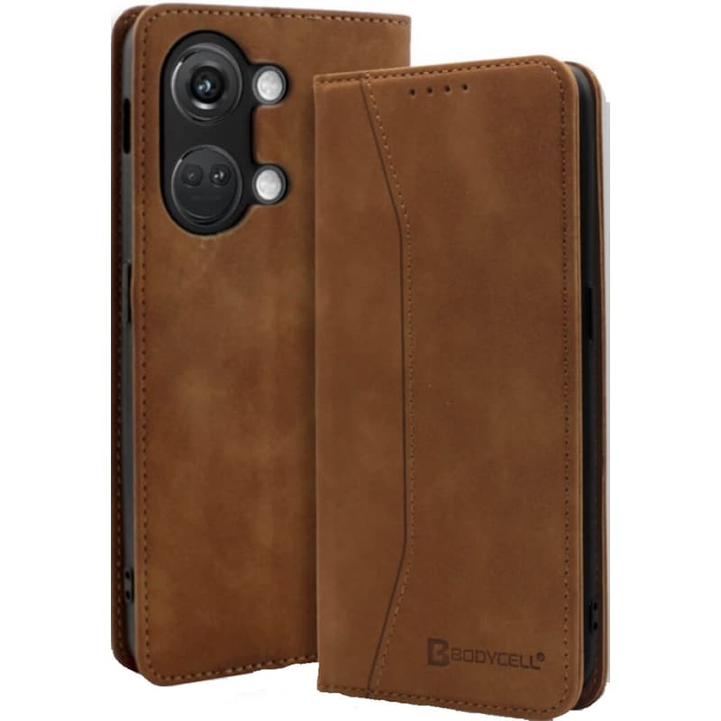 BODYCELL Θήκη Oneplus Nord 3 - Bodycell Πορτοφόλι - Brown