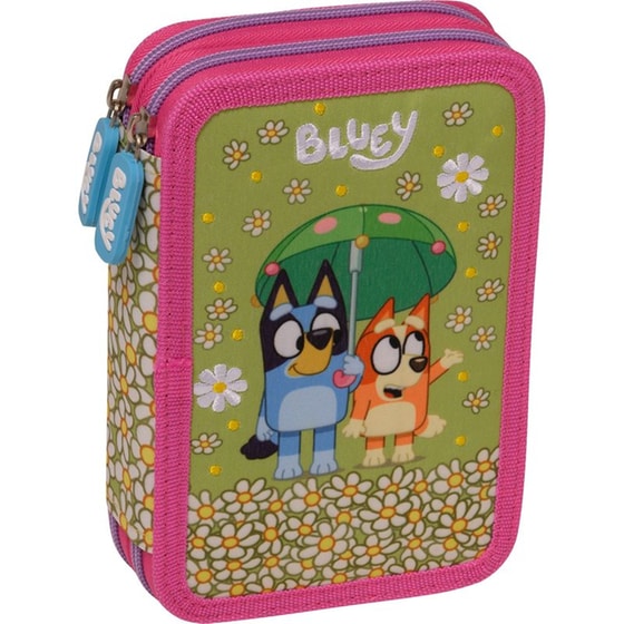 Κασετίνα Παραλληλόγραμμη Γεμάτη Graffiti Green Bluey image 0