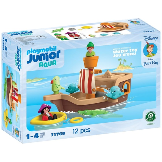 PLAYMOBIL® Junior & Disney: Ο Πίτερ Παν Και Το Πειρατικό Πλοίο Του Κάπτεν Χουκ (71769) image 0