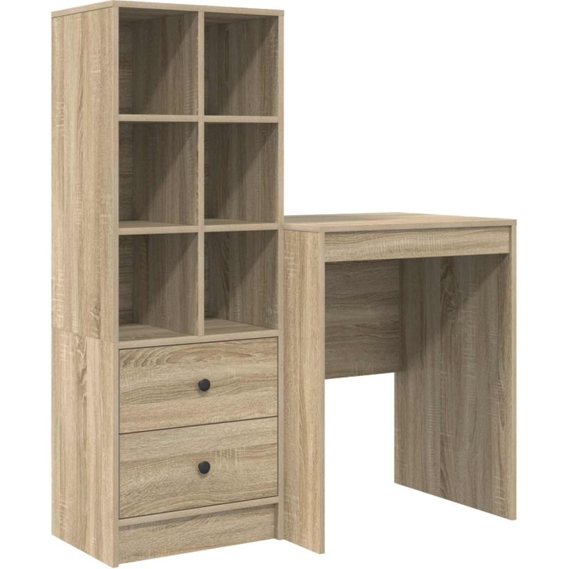 Γραφείο VidaXL 105,5x50x127 cm - Sonoma Δρυς (2 τεμ.)