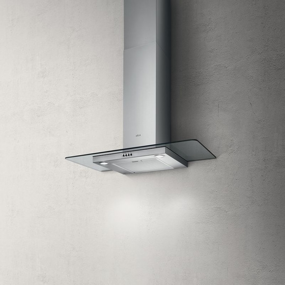 ELICA FLAT GLASS IX/A/60 60 cm Inox Καμινάδα - Τζάκι Απορροφητήρας image 1