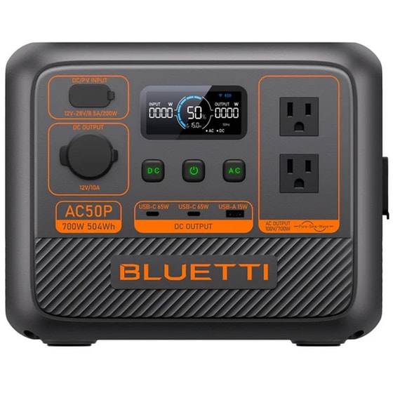 Bluetti Power Station AC50P 504Wh - Μαύρο image 0