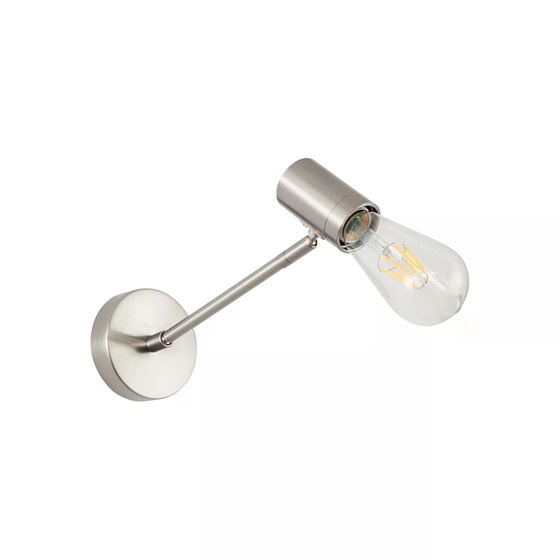 Απλίκα Τοίχου Homelighting Μεταλλική 30x10x10 cm - Ασημί image 0