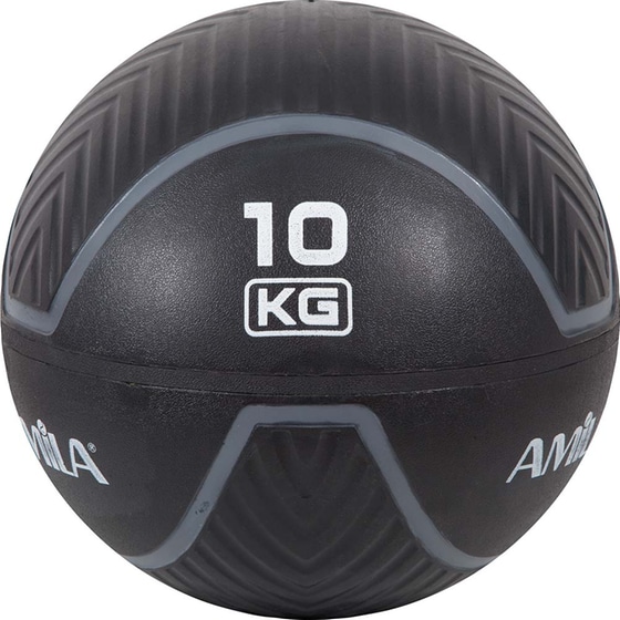 Μπάλα Wall Amila από Λάστιχο 10 kg 35 cm - Μαύρη/Γκρι image 0