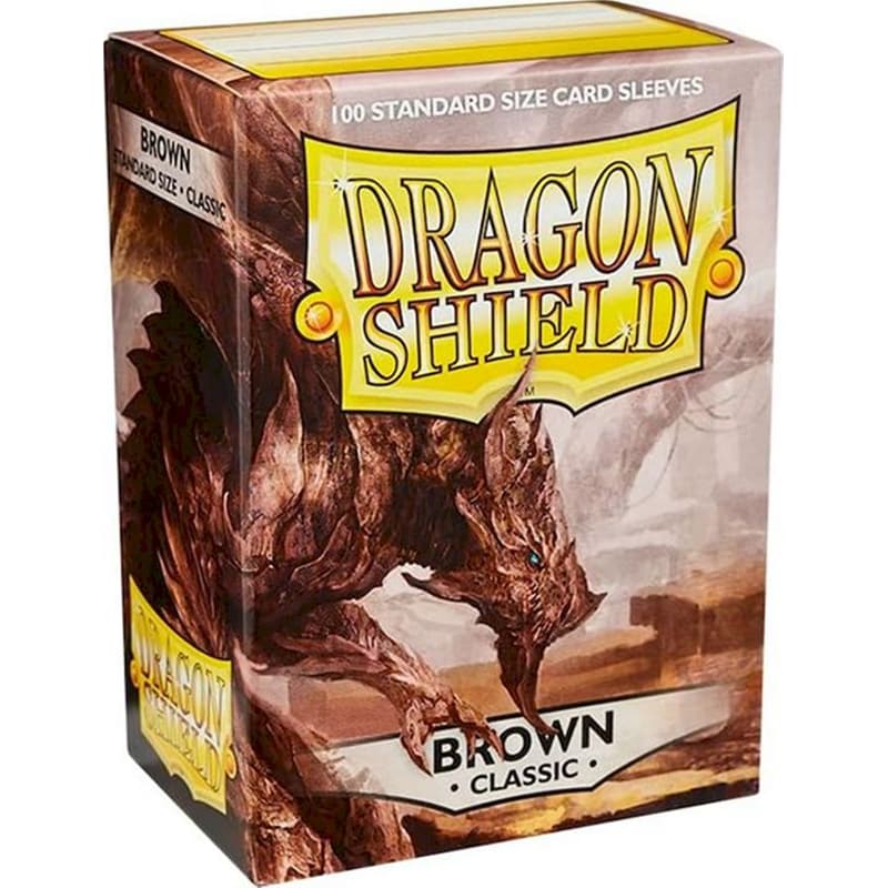 Dragon Shield Standard Size Classic Sleeves (100 Sleeves) Brown