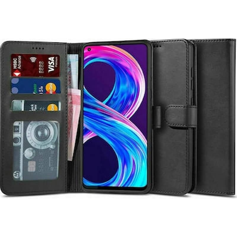 Θήκη Realme 8/8 Pro - Tech-protect Wallet 2 - Black