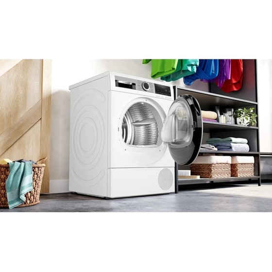 BOSCH WQG245A9GR 9 kg με Αντλία Θερμότητας Λευκό Στεγνωτήριο Ρούχων image 6