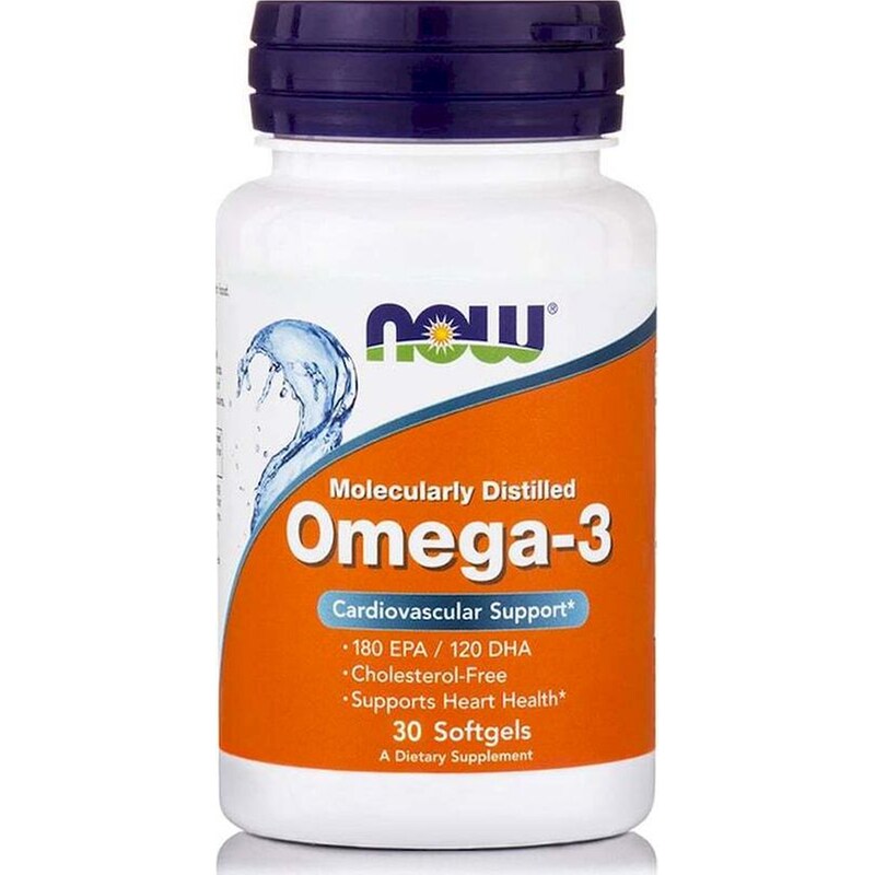 NOW Λιπαρά Οξέα Now Omega-3 1000mg - 30 μαλακές κάψουλες