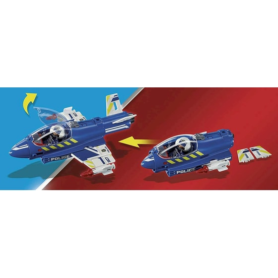 PLAYMOBIL® City Action Καταδίωξη Drone Από Αστυνομικό Τζετ (70780) image 5