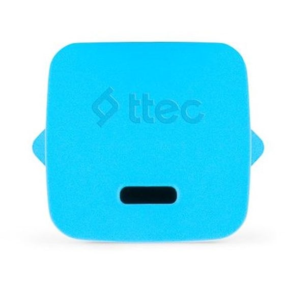 Φορτιστής Πρίζας Ttec 2SCG20LNM 20W με Καλώδιο USB-C σε Lightning - Neon Blue image 1