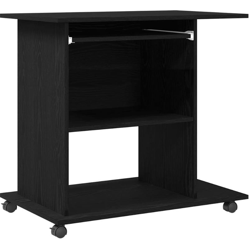 Γραφείο Υπολογιστή VidaXL από Τεχνητό Ξύλο 80x50x75 cm - Μαύρη Δρυς