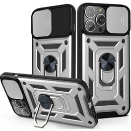 Θήκη Apple iPhone 13 Pro - Bodycell Armor Slide - Ασημί