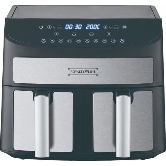 ROAYLTY LINE RL-AF-5409 με Διπλό Αποσπώμενο Κάδο 2400 W 8 L Inox Φριτέζα Αέρος image 0