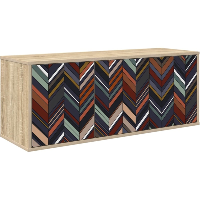 Έπιπλο Τηλεόρασης VidaXL OMMEN Επιτοίχιο 102 x 33 x 40 cm - Sonoma Δρυς