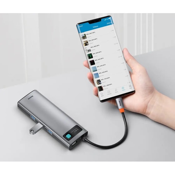Docking Station Baseus CAHUB-CU0G 9-Port USB 3.0 συμβατό με USB-C image 8