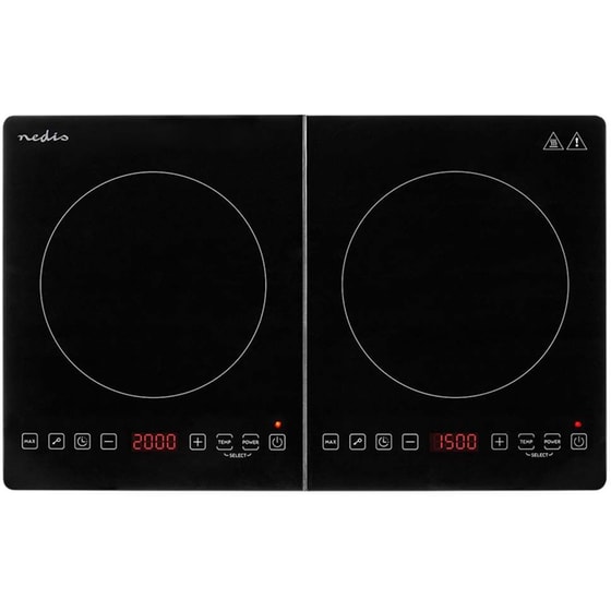 Κεραμικό Διπλό Μάτι NEDIS KAIP124CBK2 3500W Μαύρο image 0
