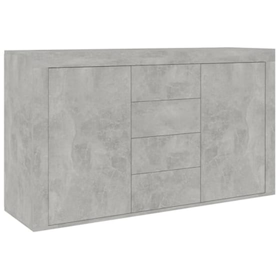 Vidaxl Μπουφές Γκρι Του Σκυροδέματος 120 X 36 X 69 Εκ. Από Μοριοσανίδα image 2