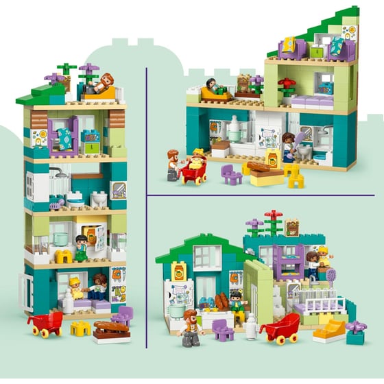 LEGO® DUPLO® Town 3 σε 1 Μοντέρνα Μονοκατοικία με Φιγούρες (10470) image 4