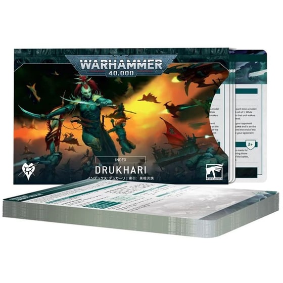 Index Cards: Drukhari Warhammer 40k GAMES WORKSHOP image 0