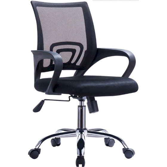 Καρέκλα Γραφείου ArteLibre Αλκυόνη από Ύφασμα Mesh - Μαύρη image 0