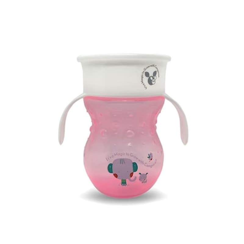 CANGAROO Εκπαιδευτικό Κύπελλο 360° Με Λαβές 270ml Pink Magic Cup C0669h Cangaroo