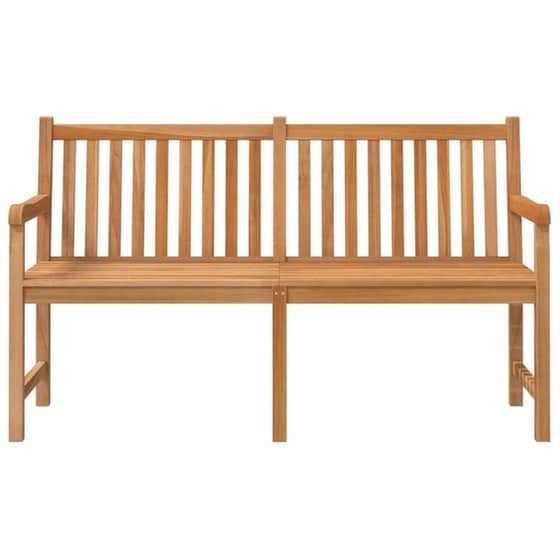 Παγκάκι Κήπου VidaXL από Μασίφ Ξύλο Teak 150x60x90 cm - Καφέ image 4