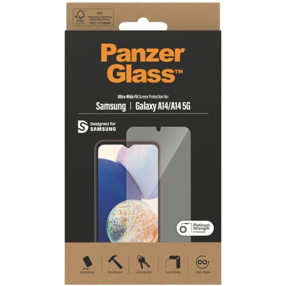 Προστατευτικό οθόνης Samsung Galaxy A14 5G / A14 - PanzerGlass Screen Protector Glass image 1