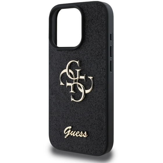 Θήκη Apple iPhone 16 Pro Max Guess Fixed Glitter 4G - Μαύρο image 1