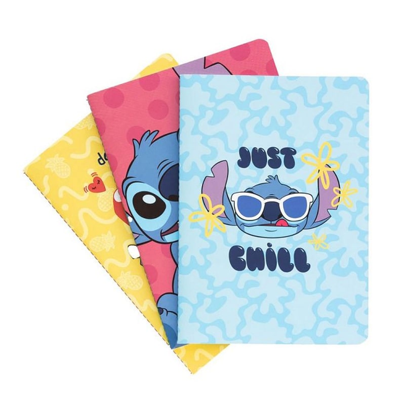 Σετ 3 Τετραδίων Α5 Disney Lilo και Stitch Tropical 64 Φύλλων