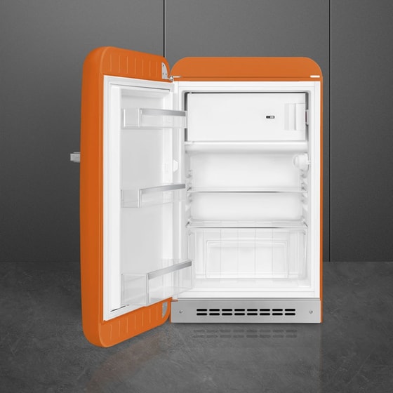 SMEG FAB10LOR6 με Αριστερό Άνοιγα Πόρτας 122 Lt Πορτοκαλί Ψυγείο Μονόπορτο image 3