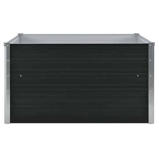 Vidaxl Ζαρντινιέρα Ψηλή Ανθρακί 100x100x45 Εκ. Γαλβανισμένος Χάλυβας image 4