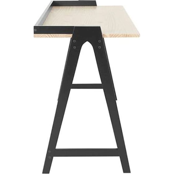 Γραφείο Nextdeco 33210 από MDF 120x60x75cm - Φυσικό/ Μαύρο image 1