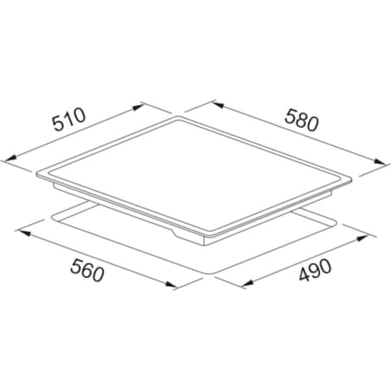 FRANKE Smart 604 FRSM 604 C T BK 60 cm Μαύρο Εστία Κεραμική Αυτόνομη image 2