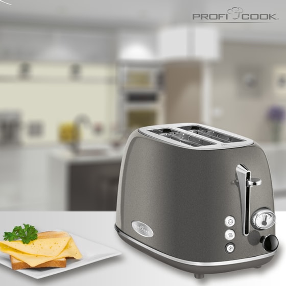 PROFICOOK PC-TA 1193 2 Θέσεων 815W Γκρι Φρυγανιέρα image 1