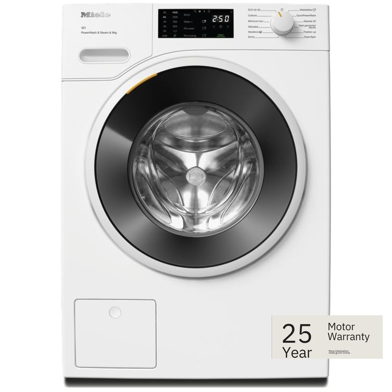 MIELE WWD380 WCS PWashSteam 9 kg 1.400 Στροφές Λευκό με Wi-Fi Πλυντήριο Ρούχων