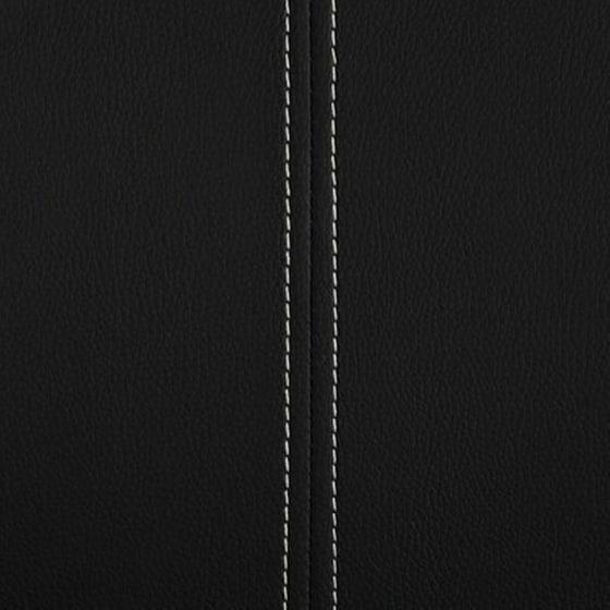 Καρέκλες Τραπεζαρίας Vidaxl  «πρόβολος» από Συνθετικό Δέρμα - 2 Τμχ Μαύρες image 2