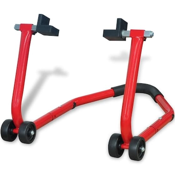 Vidaxl Paddock Stand Πίσω Τροχού Μοτοσυκλέτας Κόκκινο image 1