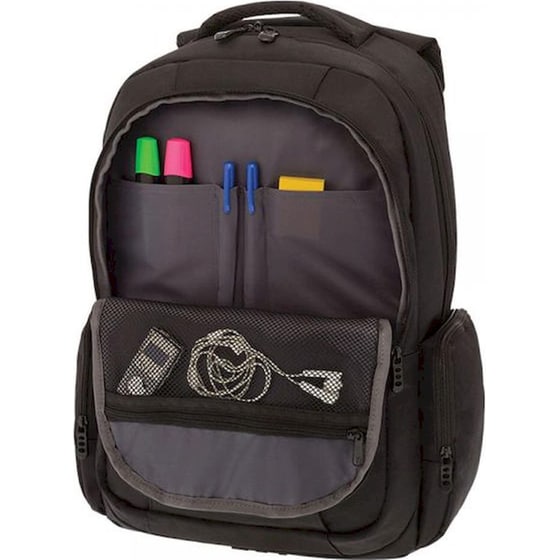 Τσάντα Πλάτης Polo Charger 25 lt με Θήκη Laptop 17" - Μαύρη image 2