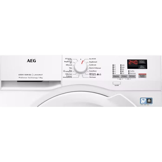 AEG LF6BK248WG 8 kg  1.400 Στροφές Λευκό Πλυντήριο Ρούχων image 2