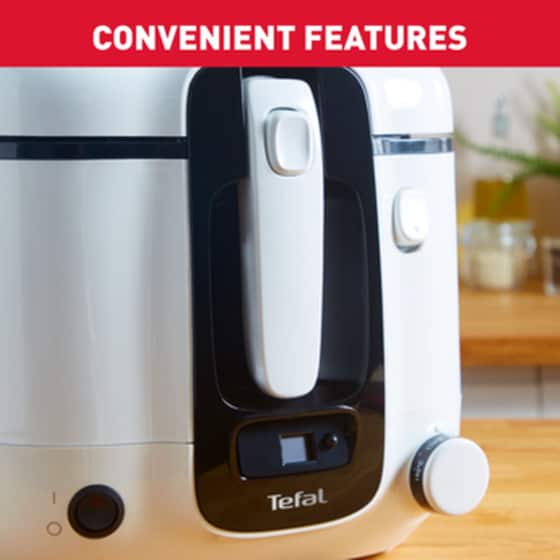 TEFAL Super Uno FR3140 με Αποσπώμενο Κάδο 1800 W 2.2 L - Λευκό Φριτέζα Λαδιού image 10