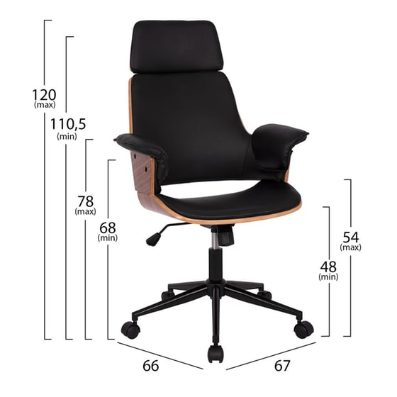 Διευθυντική Καρέκλα Γραφείου Homemarkt Superior Pro - Μαύρο image 1
