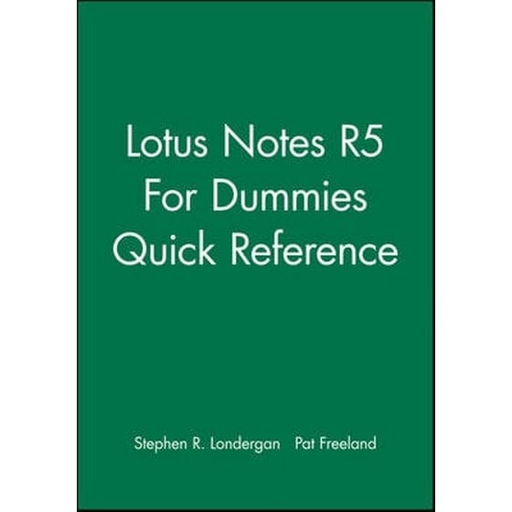Lotus Notes R5 For Dummies Quick Reference image 0