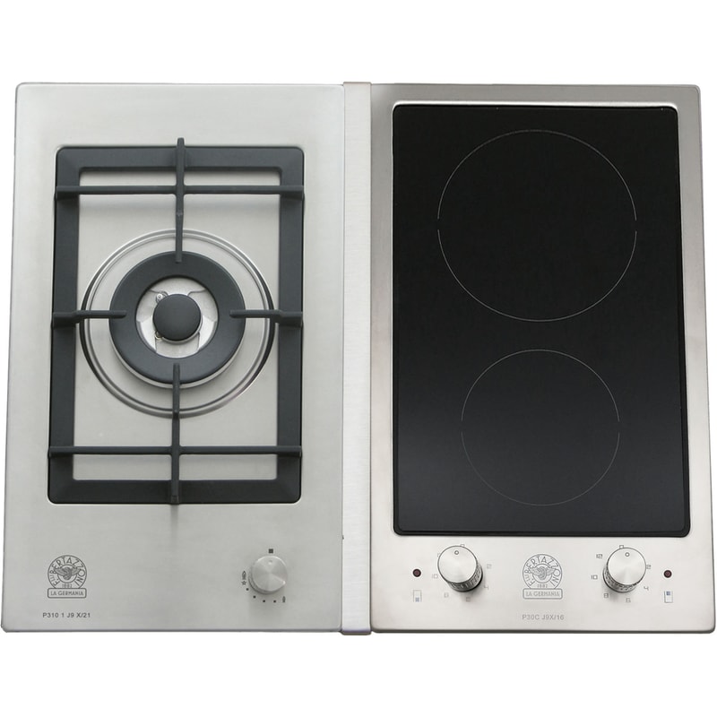 LA GERMANIA P63 1CV LAG X (GN) 61.5 cm Inox Εστία Μεικτή Φυσικού Αερίου Αυτόνομη LA GERMANIA