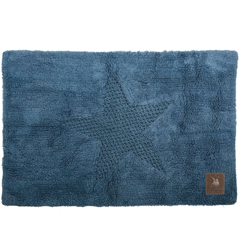 GREENWICH POLO CLUB Πατάκι Μπάνιου Greenwich Polo Club 2578 Ορθογώνιο Βαμβακερό 60x90 cm - Μπλε